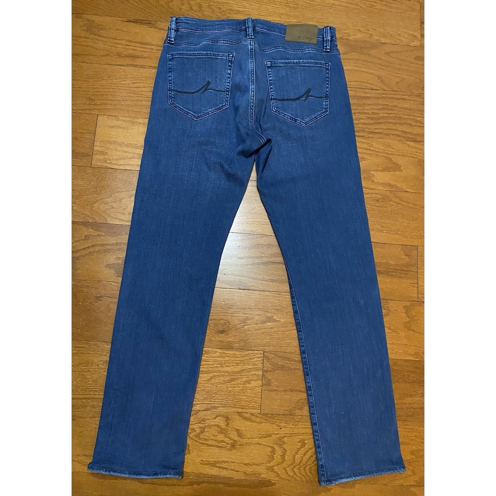34‎ Heritage COURAGE Mid-Rise Straight Blue Jeans     Size: 33x34  (Act 32x30) - Picture 2 of 8